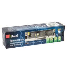 UET-VAS-060B20 24V IP20 Блок питания, 60Вт. Металлический корпус. TM Uniel