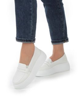 03-SD13-1D WHITE Полуботинки женские (натуральная кожа)