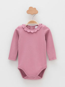 К 6554-2уп/розово-бежевый 1506,тем.розовый 1710 набор полукомбинезон (боди) яс