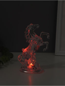 Светодиодная свеча, ночник LED RISALUX Конь, RGB, 3?AG13, 5?8?15 см