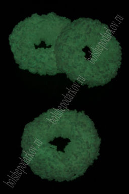 Резинки для волос светящиеся в темноте 5 см (5 шт) SF-7040, розовый УЦЕНКА - Больше подарков фото 2