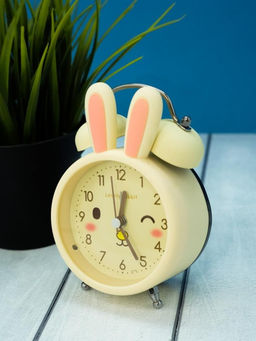 Часы-будильник Cute rabbit, yellow (6х9,5 см)