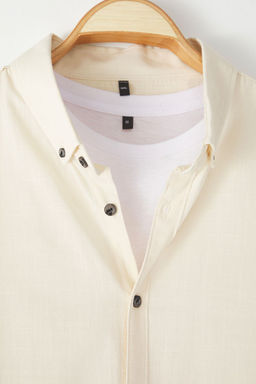TRENDYOL MAN Buyuk Beden Lacivert Regular Fit Rahat Dugmeli Yaka Gomlek TMNSS23GO00094 - Trendyolmilla фото 5