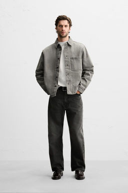 FADED DENIM OVERSHIRT - Zara фото 2