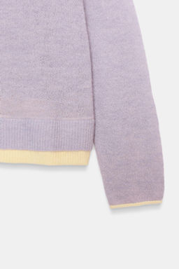 KNIT SWEATER WITH CONTRAST TRIMS - Zara фото 6