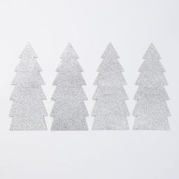 Набор конвертов для столовых предметов Елка, 4 шт, 11х25 см, 100% п/э, фетр - Доляна фото 2