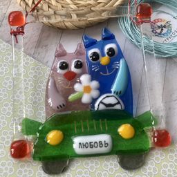 Панно Коты на машине - Стрекоза фото 5