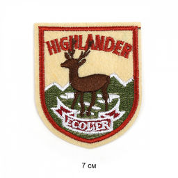 Термоаппликации вышитые арт.TBY.2273 Highlander 7см, уп.10шт