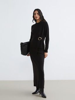 Beli Lastikli Fitilli Triko Etek