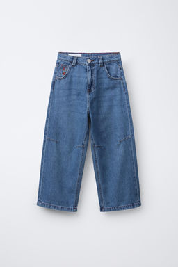 EMBROIDERED BAGGY JEANS
