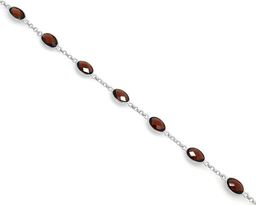 Браслет из серебра гранат, Анис