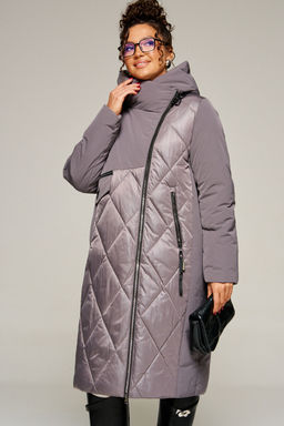 Пальто Beautiful Free 8023 дымчато-лиловый