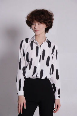 Рубашка чёрно-белая - Martichelli фото 7