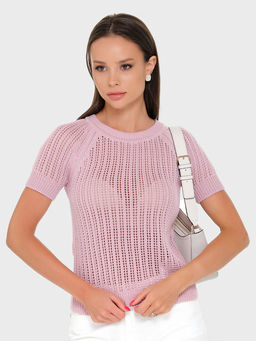 Блузка вязаная с рукавом реглан.