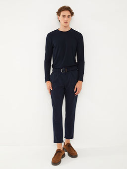 Bisiklet Yaka Uzun Kollu Erkek Sweatshirt