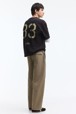 Pantal?n con costuras giradas Relaxed Fit - H&m фото 5