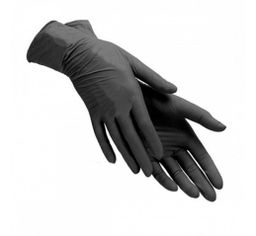 Перчатки нитриловые универсальные L (черные)