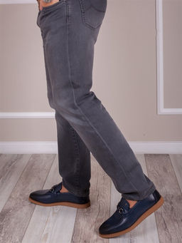 Слиперы мужские от производителя/ Лоферы/ Мокасины на все случие жизни 1507-02-L1 Темно-синий - Piniolo фото 2