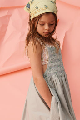 VESTIDO PICHI GOMAS FLORES BORDADAS LIMITED EDITION / Azul / Verde - Zara фото 2