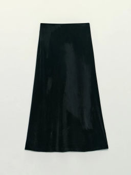 Юбка миди из бархата / Zarina