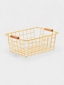 Корзина для хранения «Доляна. Голден», 24.5×18×10 см, золотистая