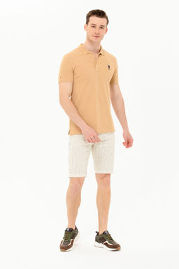 Мужская футболка Camel Polo Neck Basic - U.s. polo assn фото 5