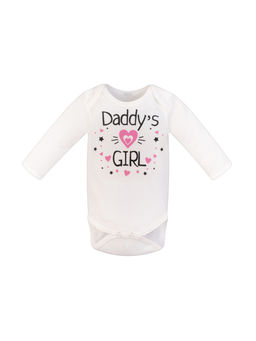 Боди ясельное белое Daddy's girl 072п (68, 44)