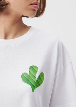 S?rt Bask?l? Istanbul Tisort - Mavi фото 5