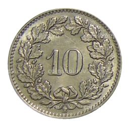 10 раппенов 1949 года Швейцария