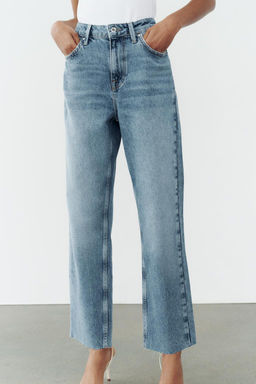 Z1975 STRAIGHT HIGH-WAIST ANKLE-LENGTH JEANS - Zara фото 2