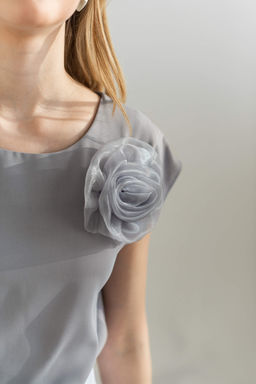 Топ Ярина (серый) - Nadi bordo фото 3