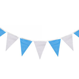 Гирлянда-флажки, длина 50 м, 13×18 см, 100 флагов, белый-синий