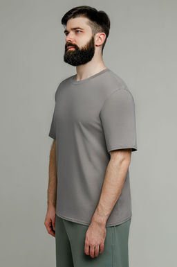 Арт. 67114/10 Футболка мужская 48-58 (6 шт) Цвет:серо-бежевый - Идеал фото 3