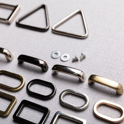 Фурнитура сумочная металл Gamma GH 12/30 Ручкодержатель 8 х 38 мм 5 шт. №04 под никель