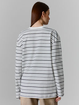 Джемпер женский в полоску оверсайз - Mark formelle фото 3