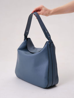 Сумка кожаная на плечо Azaro 30925 серый