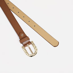 Ремень женский, ширина 2,2 см, винт, пряжка металл, цвет коричневый - Simaland фото 2