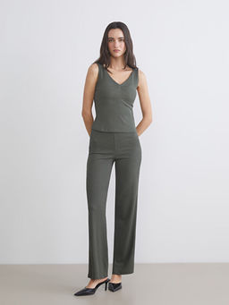 V Yaka Dokulu B?zg?l? Bluz