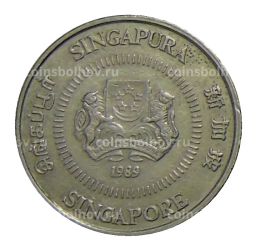 Монета 10 центов 1989 года Сингапур