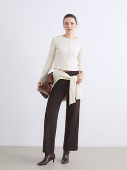 Bisiklet Yaka Fitilli Crop Kad?n H?rka