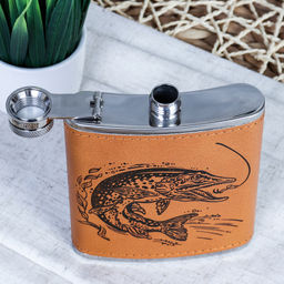 Фляжка 200 мл с шахматами + 2 стопки 25 мл, открывашка, воронка / FL-181 /уп 20/ - Галеонтрейд фото 12