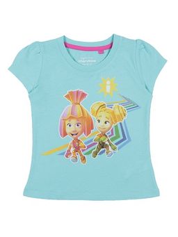 CRB wear/CAK 62138 Футболка для девочки, светло-бирюзовый/Ex.Cherubino