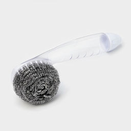 Губка для посуды с дозатором Доляна, 7522 см, металлическая, 14 гр  фото 10