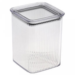 Контейнер для сыпучих продуктов пластмассовый "Рим" 1,2л, 10,7х10,7х14,2см, квадратный (Россия)