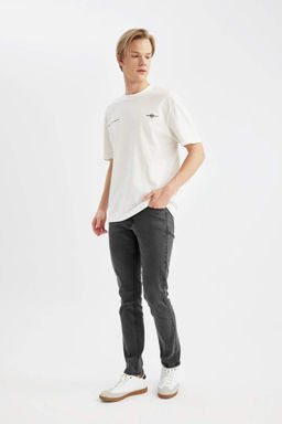 Pedro Slim Fit Джинсовые брюки узкого кроя с нормальной талией и узкими штанинами - Defacto фото 4