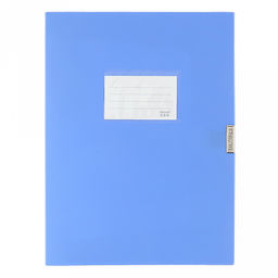 Папка-органайзер (короб) "Архивная" А4 23,4х31,7х7,5см, пластик, на липучке, цвет голубой (Китай)