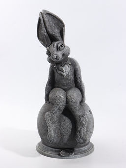 Фигура «Зайка Адель», 46.5×24×20 см, серая