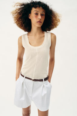 DARTED BERMUDA SHORTS WITH BELT - Zara фото 2