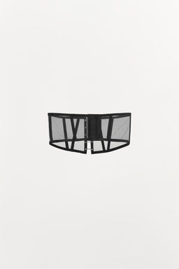 MESH BONED CORSET WITH METAL DETAILING - Zara фото 6