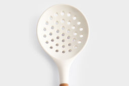 Шумовка, 33 см, силикон/дерево, молочный, Wenge - Anna lafarg фото 5